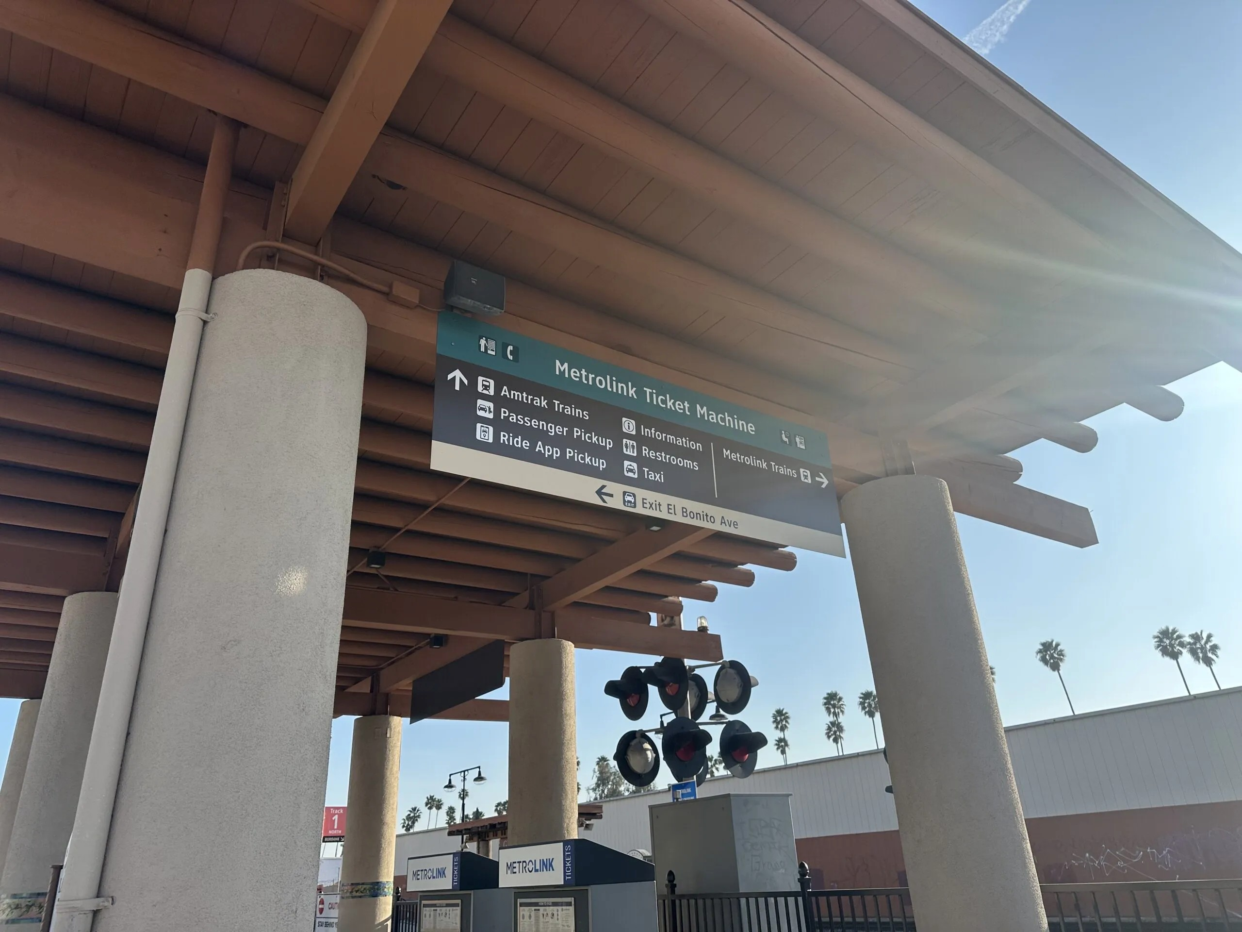 Station directional signage