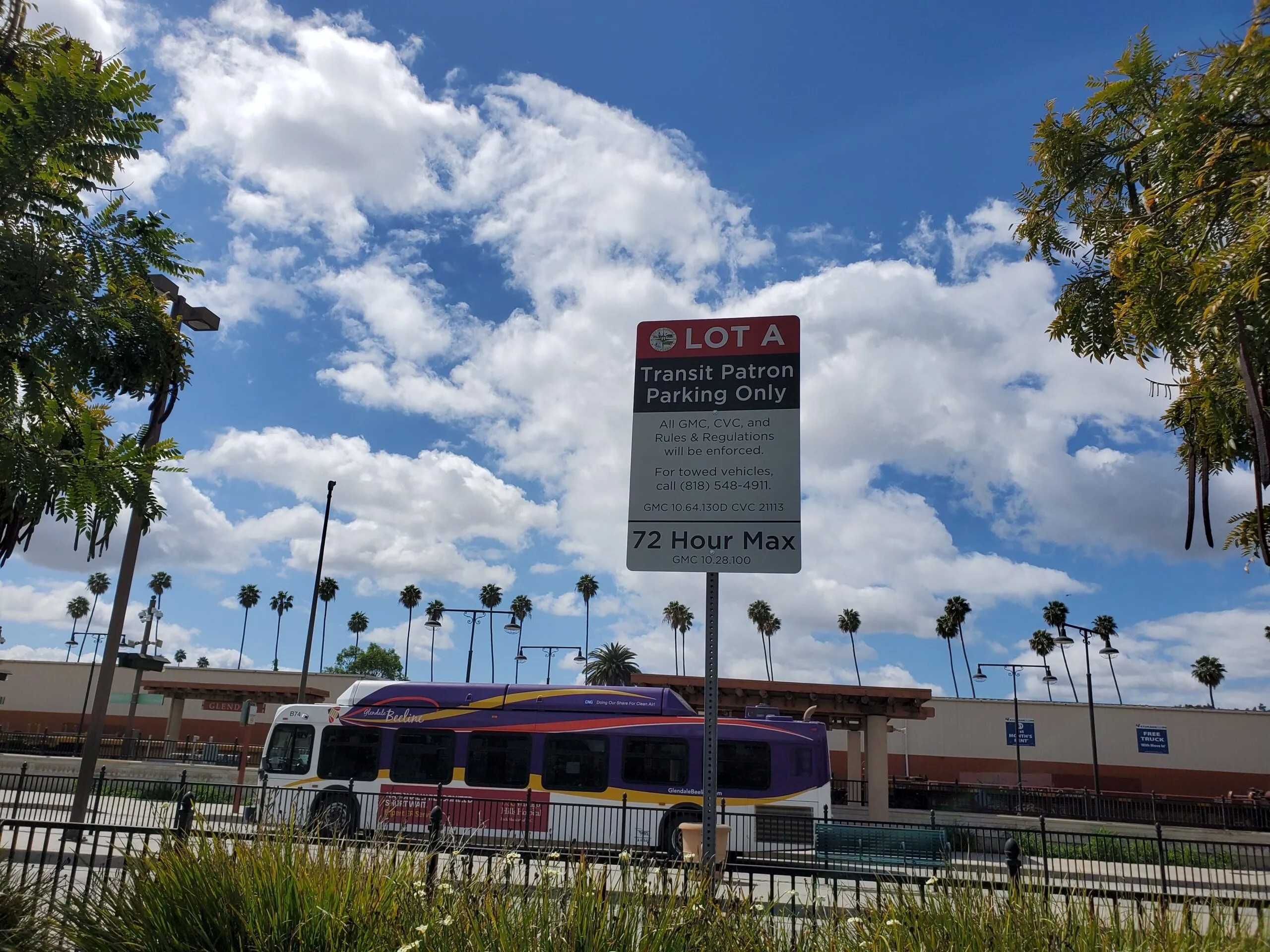Transit parking signage
